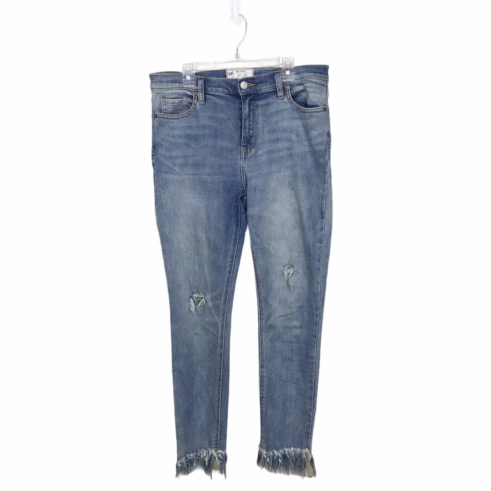 Free People Great Heights Frayed Skinny Jean